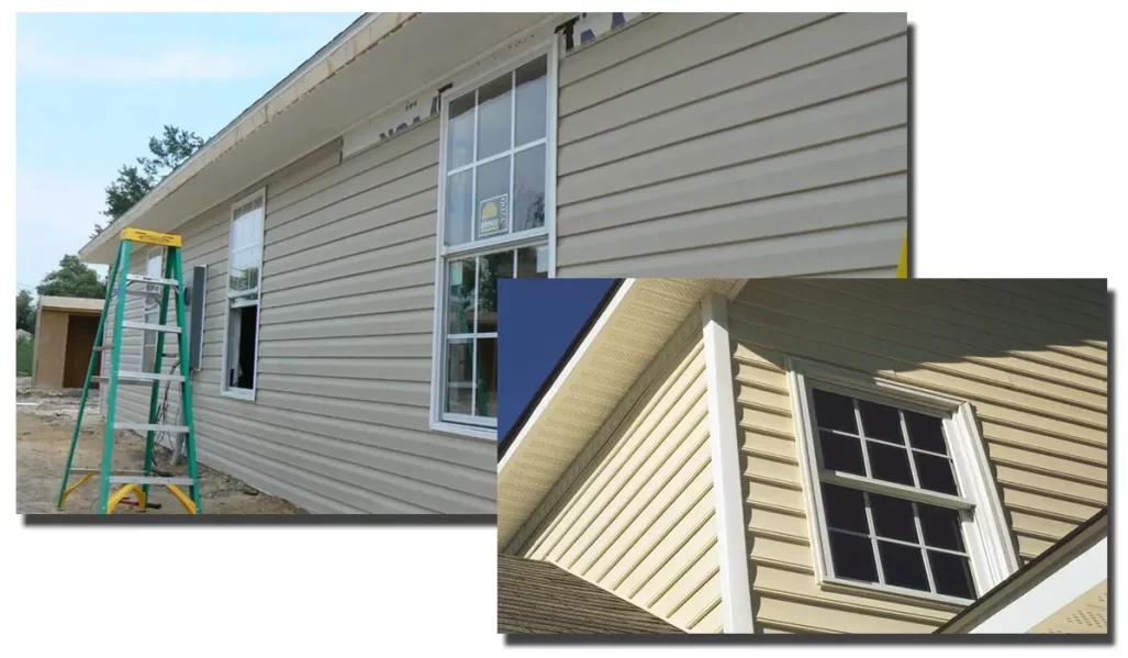 Professional siding contractor installing vinyl panels on residential exterior to improve durability and curb appeal.